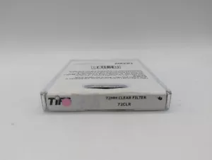 Tiffen 72mm Clear Filter MFR #72CLR - 1x Filter Factor, +0 Stop - Picture 1 of 7