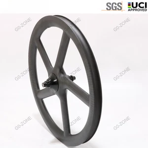 16inch 349 Birdy Carbon 5 spoke wheel Rim Brake Clincher 23mm Width 30mm Height  - Picture 1 of 4