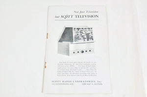 Original SCOTT Television Sales Catalog Product Brochure Advertisement - Picture 1 of 3