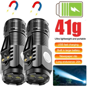 Three-Eyed Monster Mini Flash Super Power Flashlight USB Rechargeable Waterproof - Picture 1 of 20