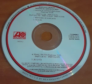 Jean-Luc Ponty Mystical Adventures CD 1982 JAZZ ROCK FUSION Final Truth DISConly - Picture 1 of 4