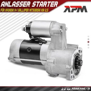 Démarreur 2,2 KW Pour Hyundai H-1 Galloper Mitsubishi Pajero KIA 2,5 TD - Bild 1 von 8