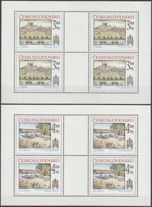 CECOSLOVACCHIA - 1980 STAMPA FOGLI ARTE Mi. 2586-2587 Sc. 2331-2332 - **MNH** - Foto 1 di 1