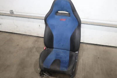 JDM 2006-2007 SUBARU WRX STi V9 asiento delantero izquierdo gamuza azul con riel Foto 1 de 4