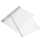 10 Pcs Transparent Drawbar Book File Storage Loose Leaf Paper Manuscript