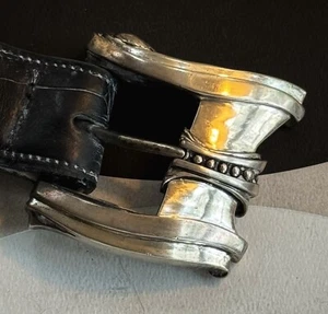 Vintage Men’s Sterling Silver Kieselstein Cord Belt Buckle - Picture 1 of 7