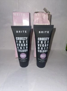 (2) BRITE Vegan Semi Permanent Hair Color Dye in Pastel Purple Cruelty Free LOT - Picture 1 of 1