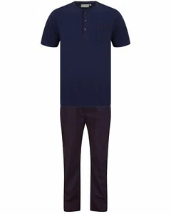 Ensemble pyjama long manches courtes riche coton Walker Reid - Photo 1 sur 4