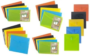 Eco Eco Stud Wallets 50% Recycled Popper Wallets Document Files Folders Storage - Picture 1 of 15
