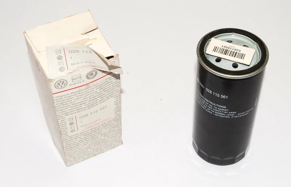 Filtro de aceite motor diésel original Audi 80 92-96 028115561 Foto 1 de 4