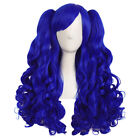 MapofBeauty 28" Long Wavy Cosplay Wigs Lolita Curly Wavy 2 Ponytail Hair