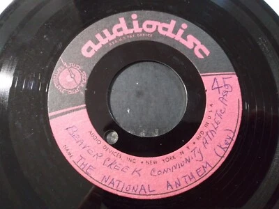Beaver Creek Community Athletic Association – The National Anthem (Key) ACETATE — 第 1/2 张图片