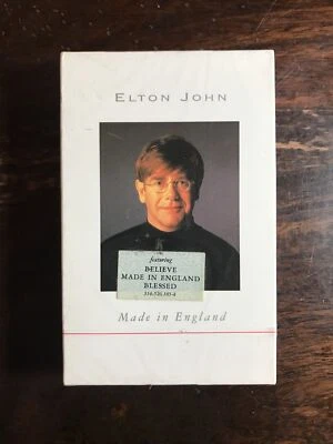 ELTON JOHN: Made in England Cassette with Dust Jacket Foto 1 de 3