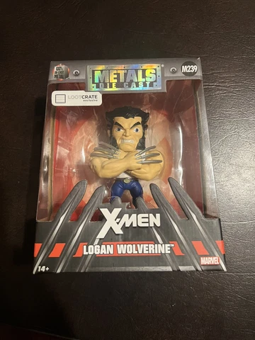 NEW Marvel Metal Die-Cast Logan Wolverine X-Men LootCrate Exclusive Figure Cover
