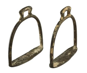 Paar Etriers Équestre Alter Rajasthan - Schmiedeeisen - Indien - 203 - Picture 1 of 6