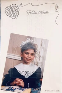 Golden Needle Battenburg Lace Collar Pattern for Girls & Women Size 4 to Adult - Picture 1 of 3