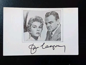 JAMES CAGNEY HOLLYWOOD ROYALTY signed VINTAGE Postcard With Photo PUBLIC FEIND 1 - Bild 1 von 5