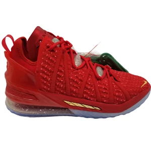Nike Lebron XVIII 18 Christmas X Mas In La University Red Size 8 - Picture 1 of 8