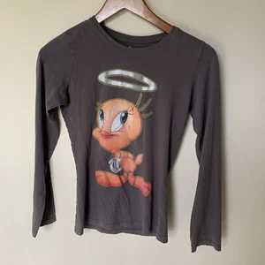 Rue 21 Tweetie Gray Long Sleeve Tshirt Girls Medium Graphic 100% Cotton  - Picture 1 of 4
