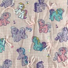 My Little Pony Blanket Lovey Handmade Child Bedding Nursery 36" x 42" Vintage
