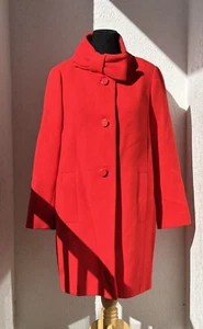 Kate Spade wool red bow jacket coat 14 EUC $698 - Picture 1 of 13