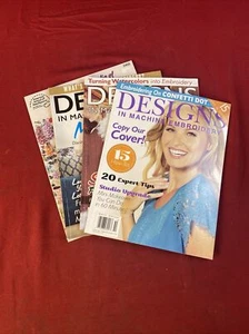 Lot Of 4 - Designs in Machine Embroidery Magazines - Picture 1 of 13
