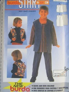 Easy OOP BURDA 3171 Toddlers/Childrens Vest in 2 lengths PATTERN 18m-10 UC - Picture 1 of 3