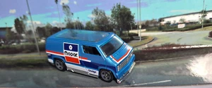 Hot Wheels Mopar Custom '77 Dodge Van (2017) Blue Mattel Toy 2/8 RARE - Picture 1 of 1