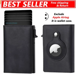 Billetera AirTag de cuero genuino para tarjetas de crédito, funda para etiquetas - Bild 1 von 18