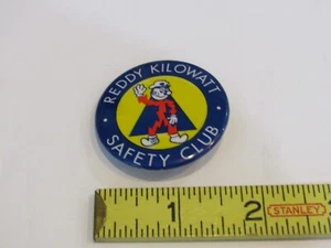 Cool Vintage 1960s-1970s Reddy Kilowatt Safety Club  Pin - Picture 1 of 2