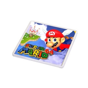 Alfombra de cerveza para juegos retro estilo retro Super Mario 64 taza de plástico montaña rusa Nintendo 64 - Imagen 1 de 2