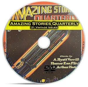 Amazing Stories Quarterly, 21 Classic Pulp Magazines, Golden Age Fiction DVD C30 - Picture 1 of 1