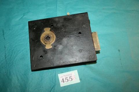 Rim Lock  Brass & Steel  Latch  Door ref  455B Cover
