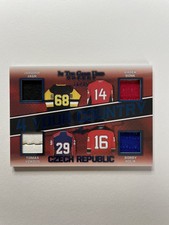 2020 leaf in the game used 4 Your Country Jagr Czech Republic Vokoun Bonk Holik