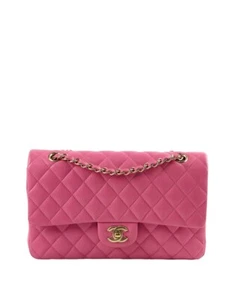 Chanel Double Flap-Medium Classic - Pink - GHW - Shoulder Bag - Picture 1 of 6