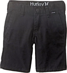 Chino Shorts Boy's black size 16 Bin533 NEW Hurley Dri-Fit Stretch vacation - Picture 1 of 2