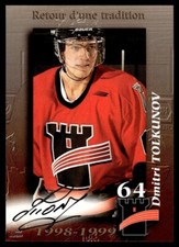 1998-99 QUEBEC REMPARTS AUTO LIMITED VERY RARE DMITRI TOLKUNOV 19/100