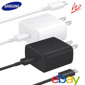 ✅NEU Original Samsung 45W PD Super Schnell Netzteil Ladegerät & USB-C Kabel - Bild 1 von 13