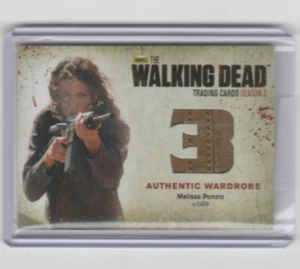 WALKING DEAD SEASON 3 MELISSA PONZIO/KAREN WARDROBE CARD #M50 W/SEAM/PLEAT!! - Picture 1 of 2