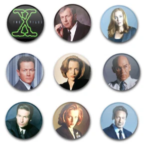 1" 25mm KNOPFABZEICHEN x9 DIE X-DATEIEN - Bild 1 von 1