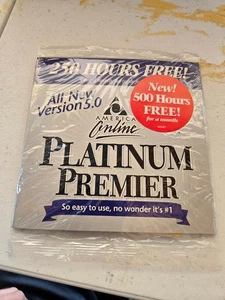 SEALED The All New Compuserve Premiere 2000 PC CD ROM/America Online 5.0 bundle - Afbeelding 1 van 2