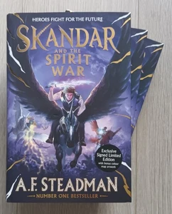 SIGNED Skandar and the Spirit War by A.F. Steadman. Exclusive w/ bonus artwork! - Imagen 1 de 5