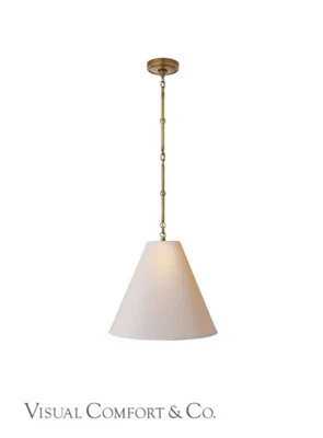 Visual Comfort TOB 5090HAB-NP Goodman Small Hanging Light, Natural Paper Shade - Image 1 of 4