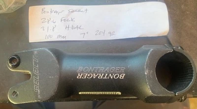 NOS Bontrager Select 100mm 7 Degree Stem, 28.6, 31.8 mm #988 - Image 1 of 4