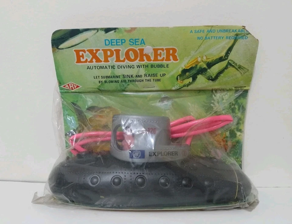 Deep Sea Submarine X-120 Explorer de colección con conductor ARY Toys Hong Kong 1960 Foto 1 de 1