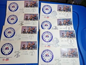 (8) MT VERNON WASHINGTON 1. ZWEIHUNDERTJAHRFEIER STADT POSTBRIEF SPIRIT OF 76 4.7.76 - Bild 1 von 4