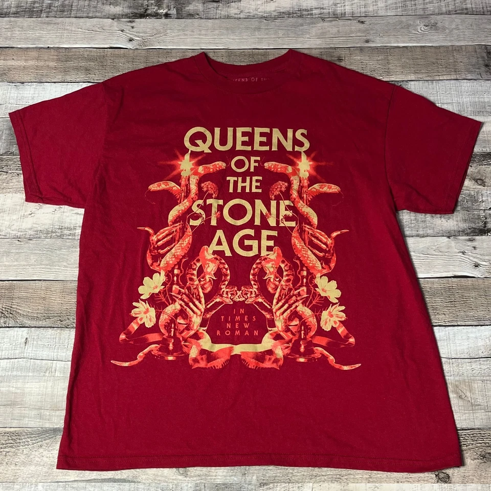Queens Of The Stone Age Shirt Adult XL Red Rock Band Tee Music Merchandise - Image 1 of 4