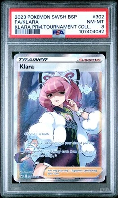 PSA 8 NM-MT Klara (Full Art) SWSH302 SWSH: Sword & Shield Promo Cards Holo - Image 1 of 3