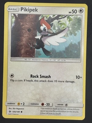 Pikipek #106 Normal Pokemon Sun & Moon Base Set - Image 1 of 2