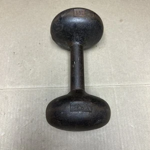 Vintage York Barbell 15lb Roundhead Dumbbell Bun - Bild 1 von 23